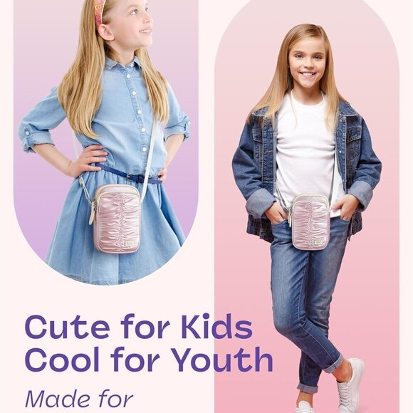 Little Girls Purse – Kids and Toddler Purses with Adjustable Straps, Multiple Si - Picture 4 of 7